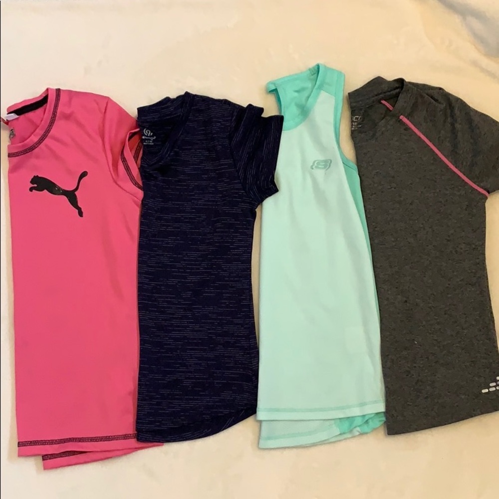 Activewear tops for girls size medium